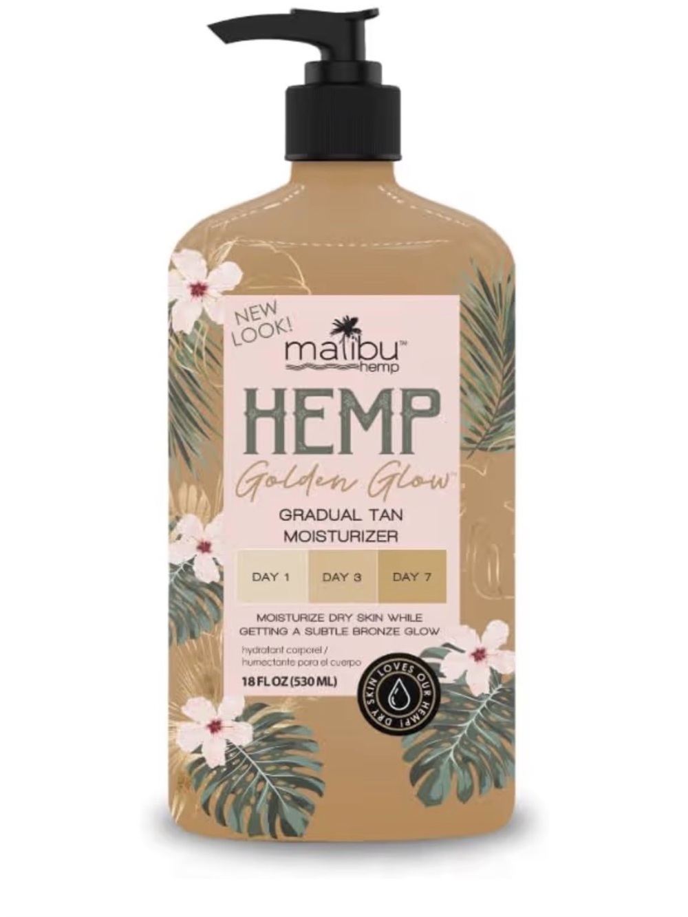 Malibu Hemp Golden Glow Gradual Tan Moisturizer -
